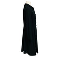 Load image into Gallery viewer, Dolce & Gabbana Black Collared Button Front Crepe Coat with Polka Dot Lining
