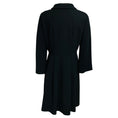 Load image into Gallery viewer, Dolce & Gabbana Black Collared Button Front Crepe Coat with Polka Dot Lining
