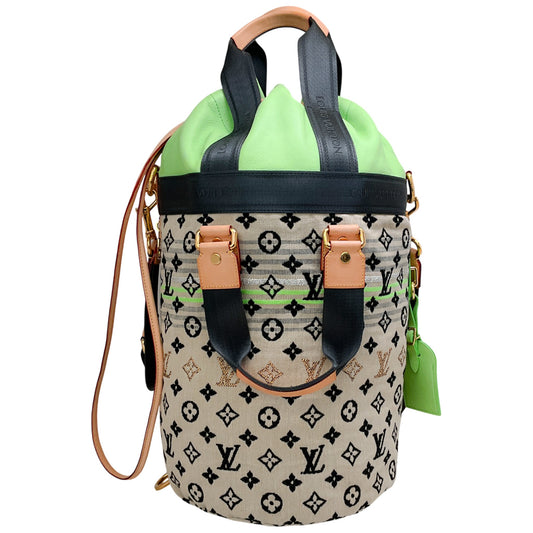 Louis Vuitton Tan / Black / Lime Gypsy PM Tote
