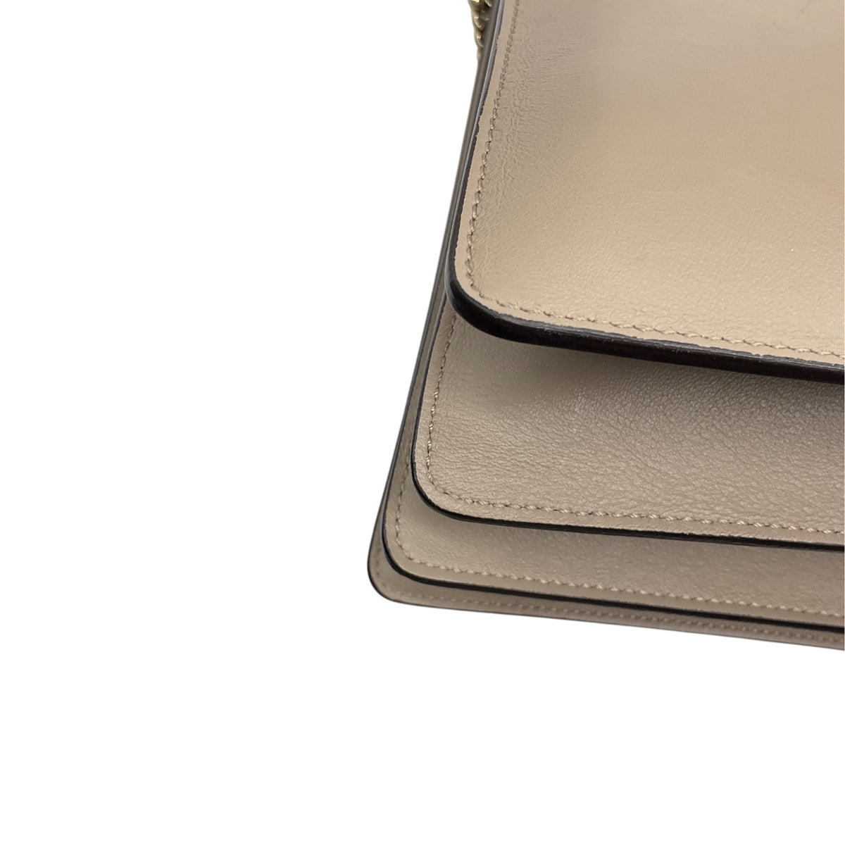 Chloe Motty Gray Faye Medium Flap Calfskin Leather and Suede Shoulder Bag