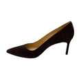 Load image into Gallery viewer, Manolo Blahnik Brown Pointed Toe Suede Leather Pumps
