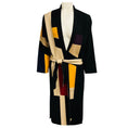 Load image into Gallery viewer, Akris Black / Beige Multi Reversible Shimmer Knit Cashmere Coat with Belt
