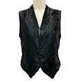 Load image into Gallery viewer, Saks Fifth Avenue Black Embroidered Broad Tail Fur Vest
