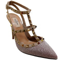 Load image into Gallery viewer, Valentino Pink Beaded Rockstud Pumps
