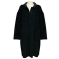 Load image into Gallery viewer, Givenchy Dark Charcoal Grey / Black Contrasting Lapel Single Breasted Alpaca Fur Coat
