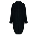 Load image into Gallery viewer, Givenchy Dark Charcoal Grey / Black Contrasting Lapel Single Breasted Alpaca Fur Coat
