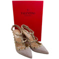 Load image into Gallery viewer, Valentino Pink Beaded Rockstud Pumps
