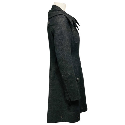 Burberry Charcoal Grey Classic Wool and Cashmere Coat