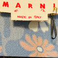 Load image into Gallery viewer, Marni Navy Blue Multi Floral Printed Short Sleeved Crepe Maxi Dress with Belt
