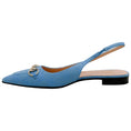 Load image into Gallery viewer, Gucci Light Blue GG Horsebit Singback Flats
