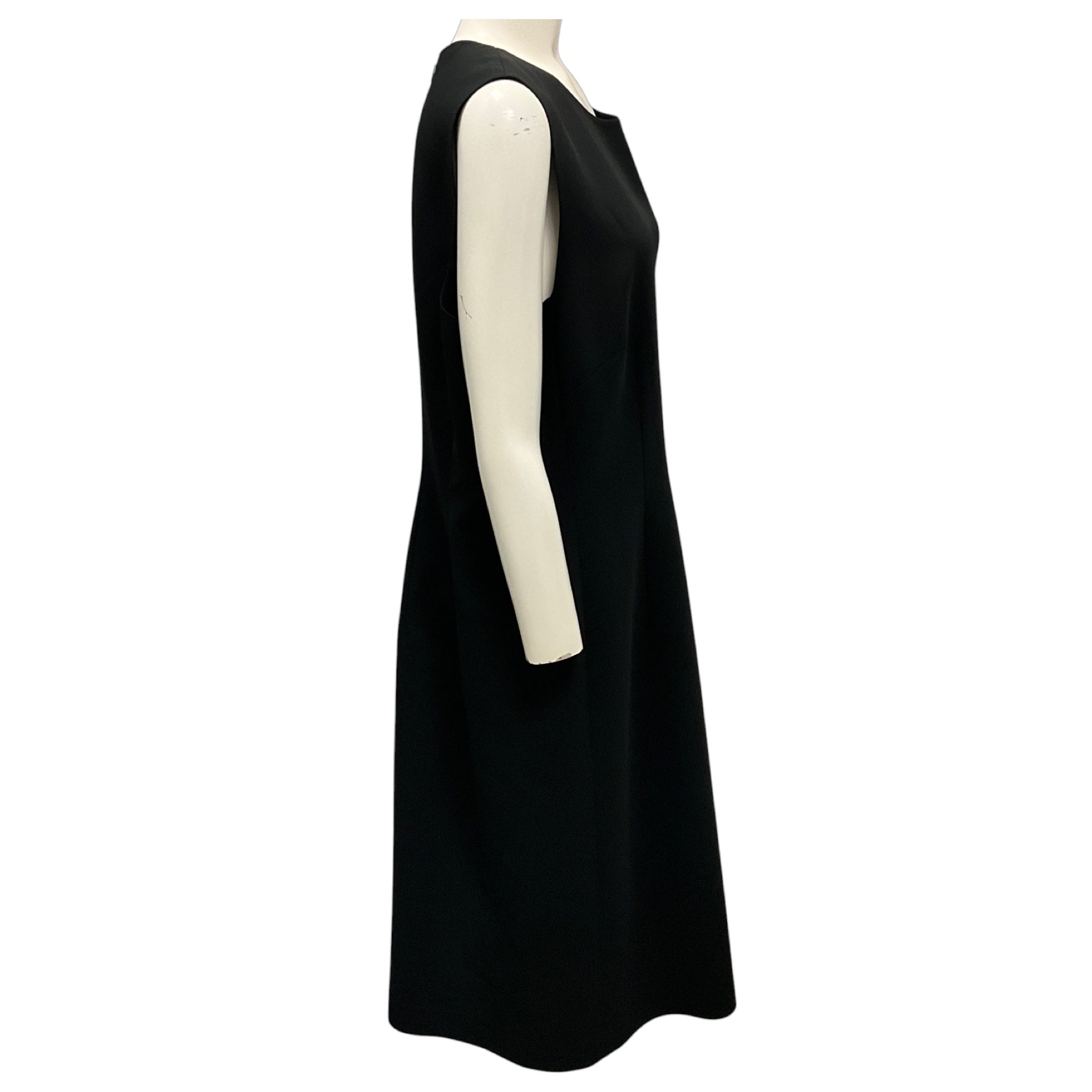 Lafayette 148 New York Black Finesse Crepe Sheath Dress
