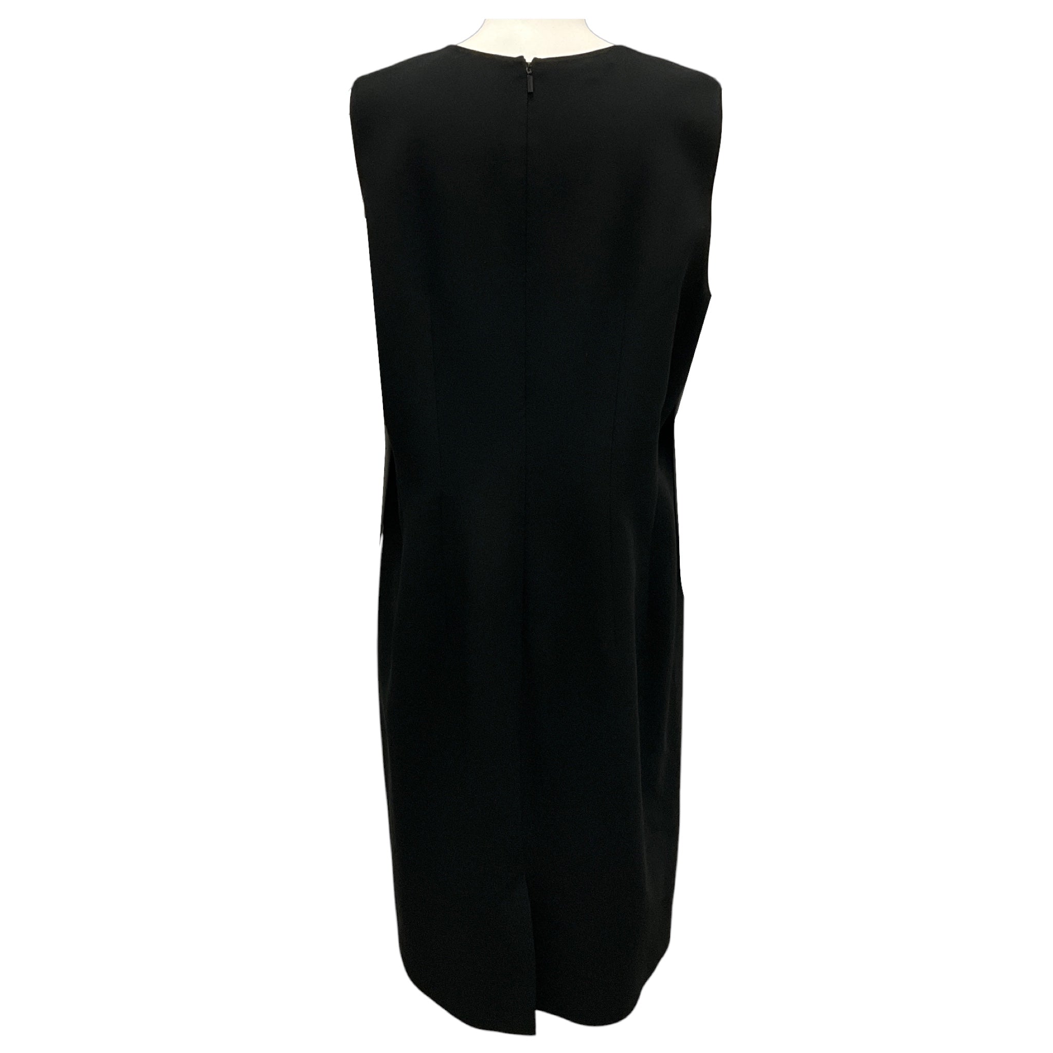 Lafayette 148 New York Black Finesse Crepe Sheath Dress
