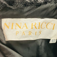 Load image into Gallery viewer, Nina Ricci Vintage Black Dot Patterned Mesh Tulle and Taffeta Gown
