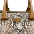 Load image into Gallery viewer, Prada Peach Ombre Snakeskin / Leather Tote

