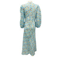 Load image into Gallery viewer, Scanlan Theodore Sky Blue Printed Tie Front Linen Maxi Dress
