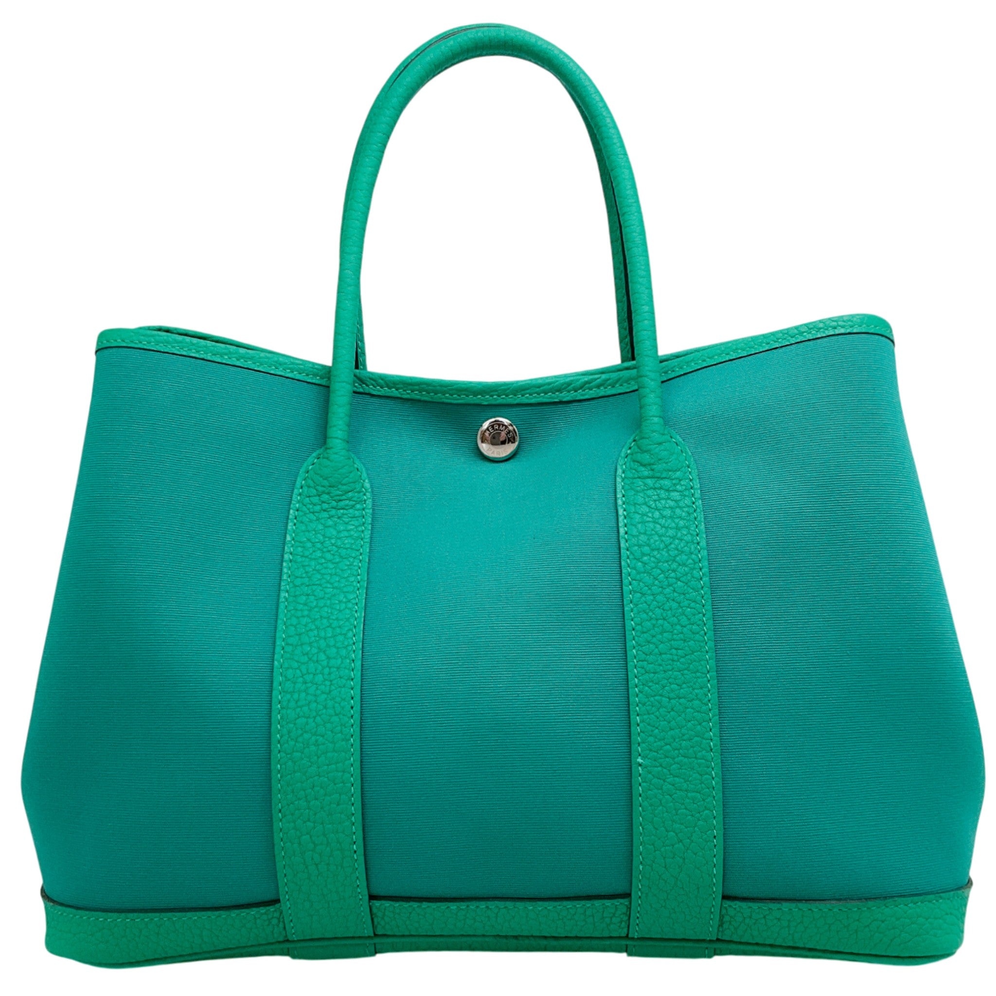 Hermes 2024 Green Garden Party 30 Satchel