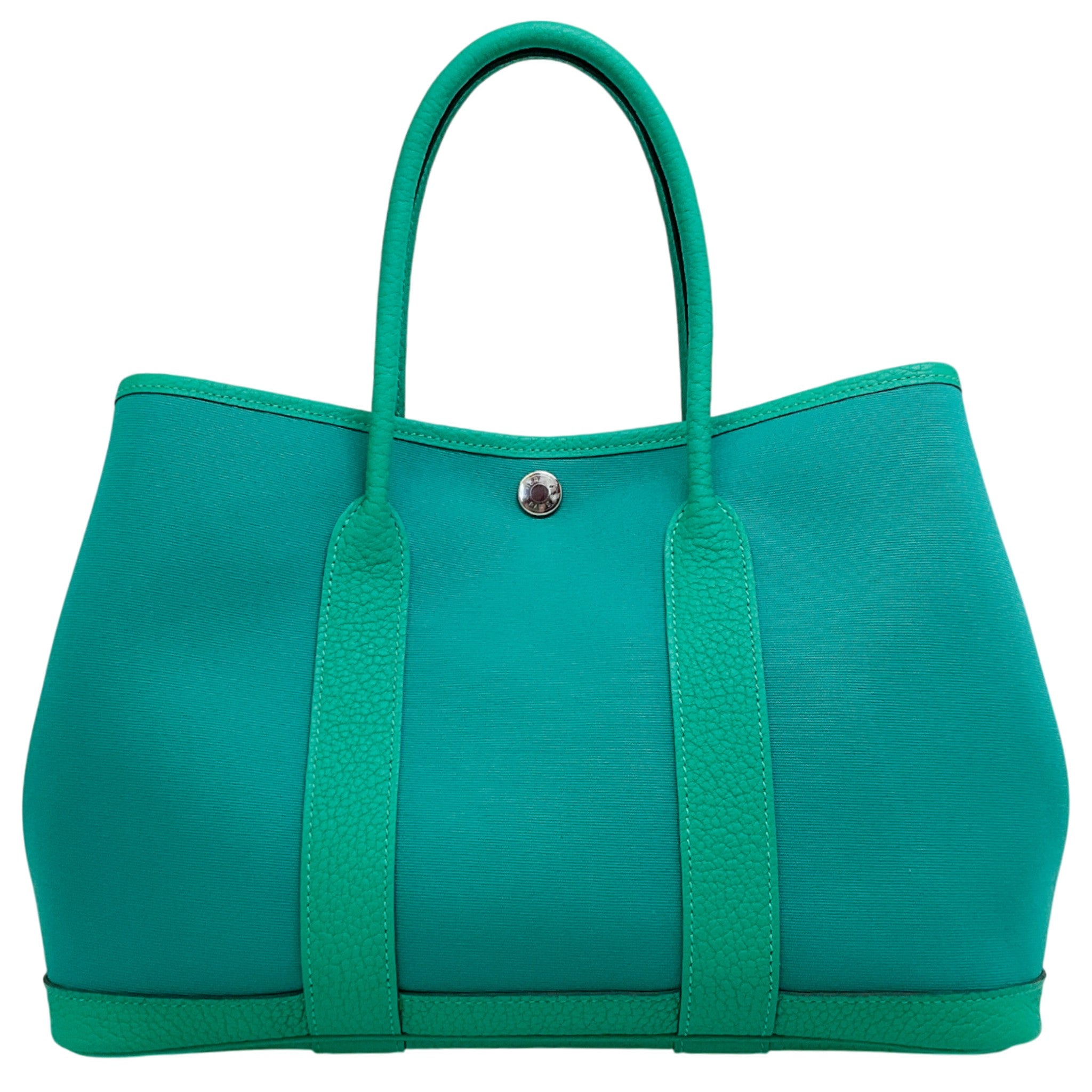 Hermes 2024 Green Garden Party 30 Satchel