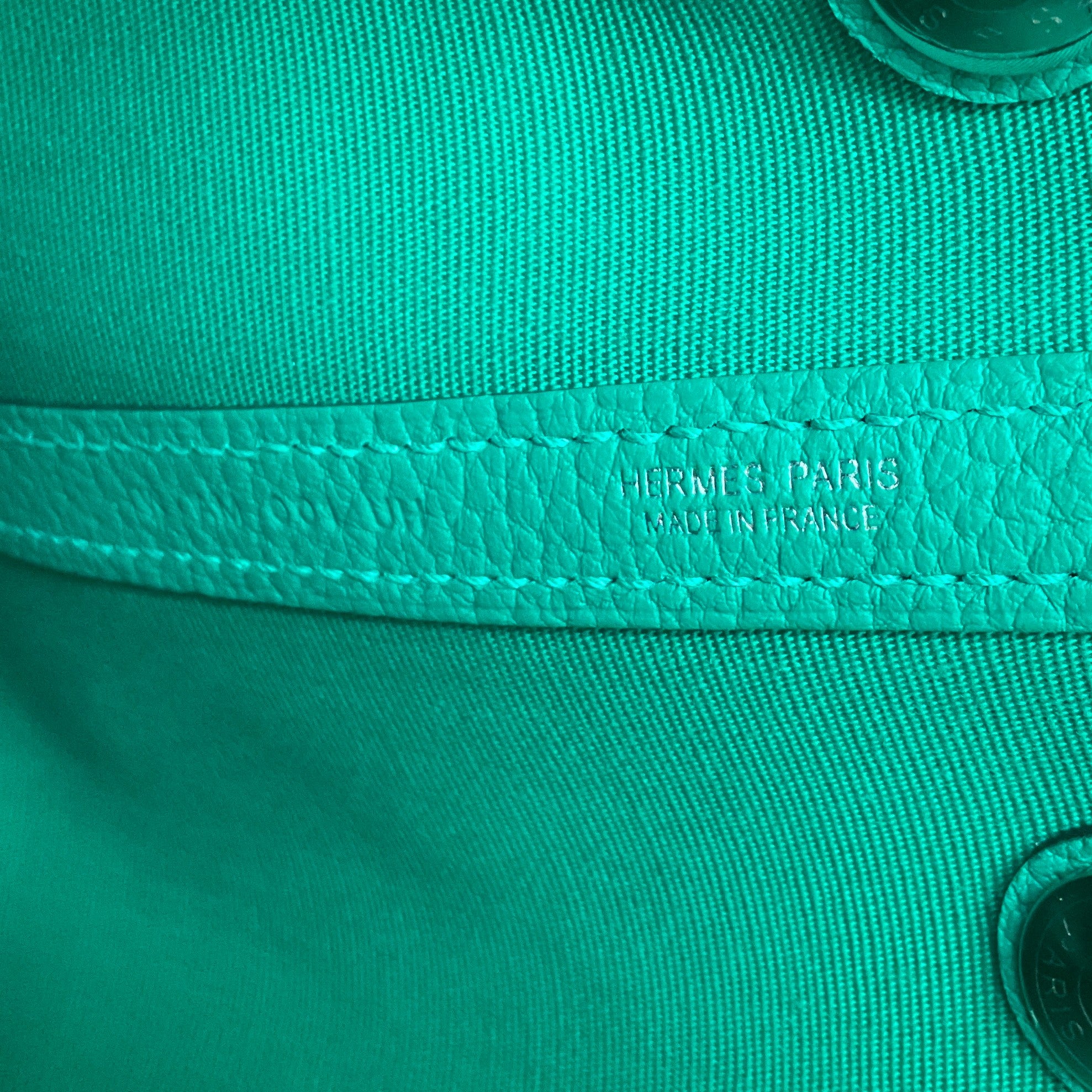 Hermes 2024 Green Garden Party 30 Satchel