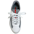 Load image into Gallery viewer, Prada White / Grey America's Cup Sneakers
