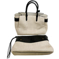 Load image into Gallery viewer, Nancy Gonzalez Canvas and Crocodile Tote with Removable Pouch
