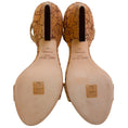 Load image into Gallery viewer, Jimmy Choo Tan  / Gold Embellished Cork Edina 85 Sandals
