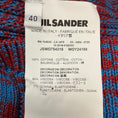 Load image into Gallery viewer, Jil Sander Blue / Red Sleeveless Cotton Knit Mini Dress
