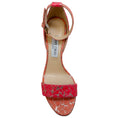 Load image into Gallery viewer, Jimmy Choo Pink / Gold Brocade Edina 85 Sandals
