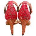 Load image into Gallery viewer, Jimmy Choo Pink / Gold Brocade Edina 85 Sandals

