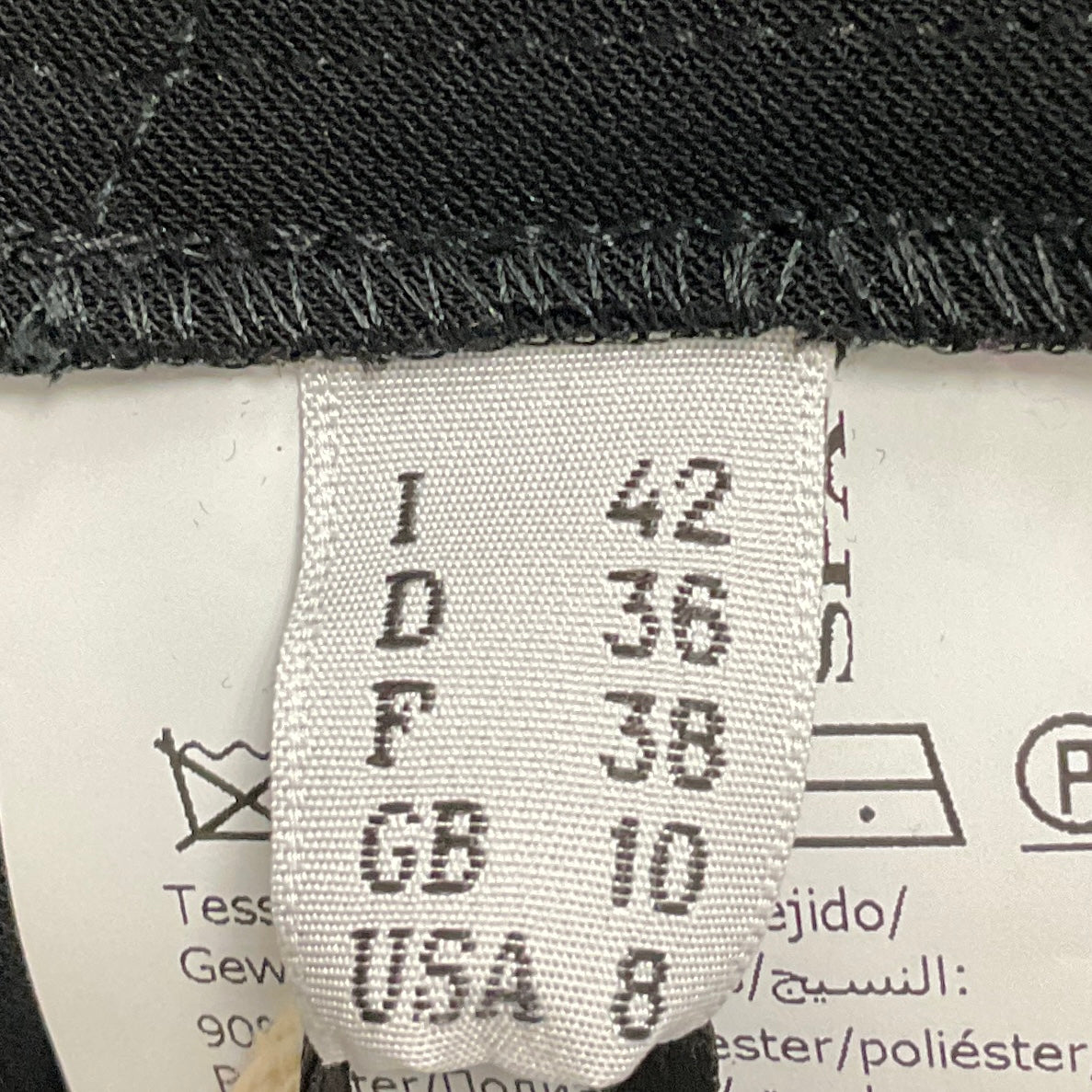 Boutique Moschino Black / Silver Grommet Detail Long Sleeved Crepe Dress