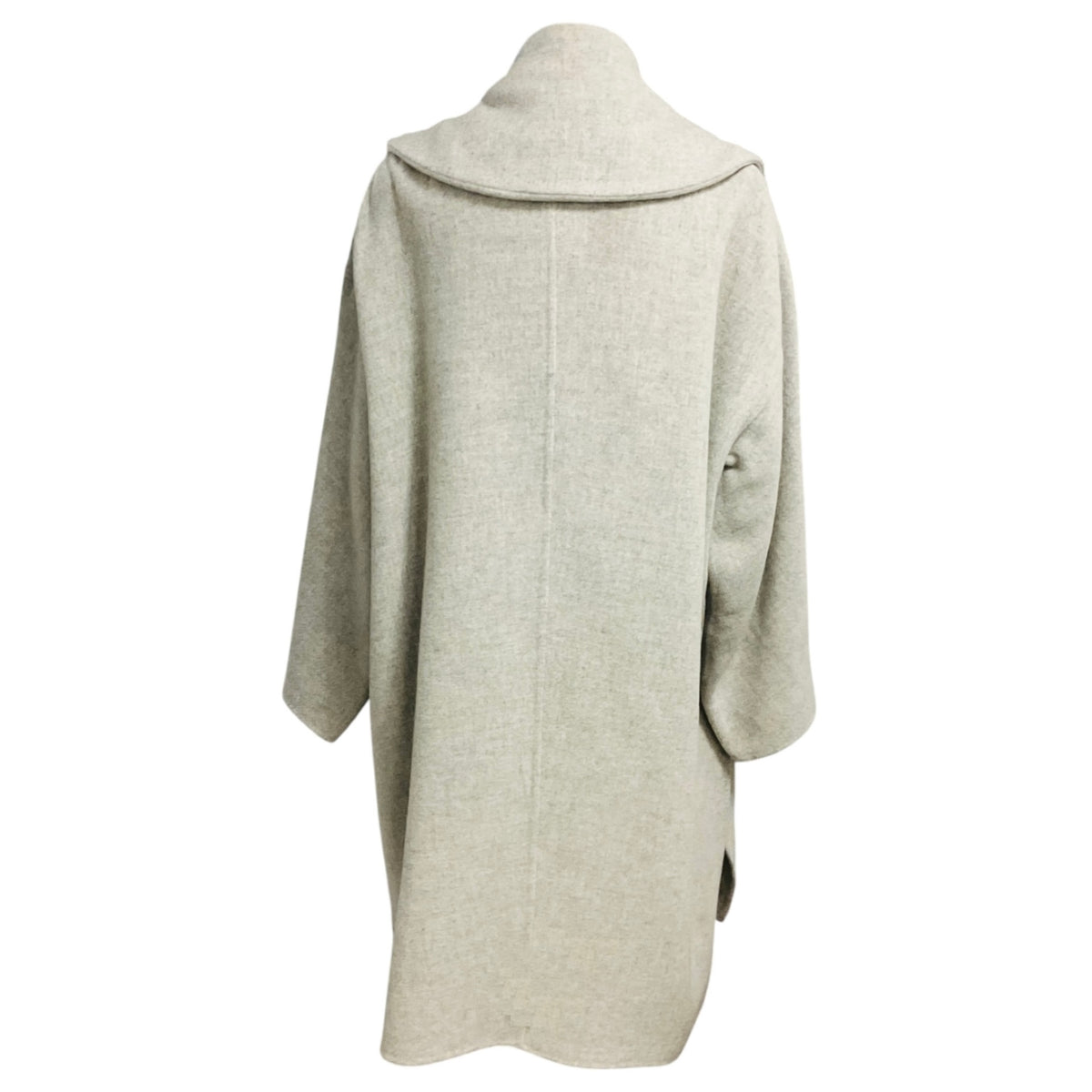 Max Mara Atelier Light Grey Cashmere and Wool Mid Length Coat