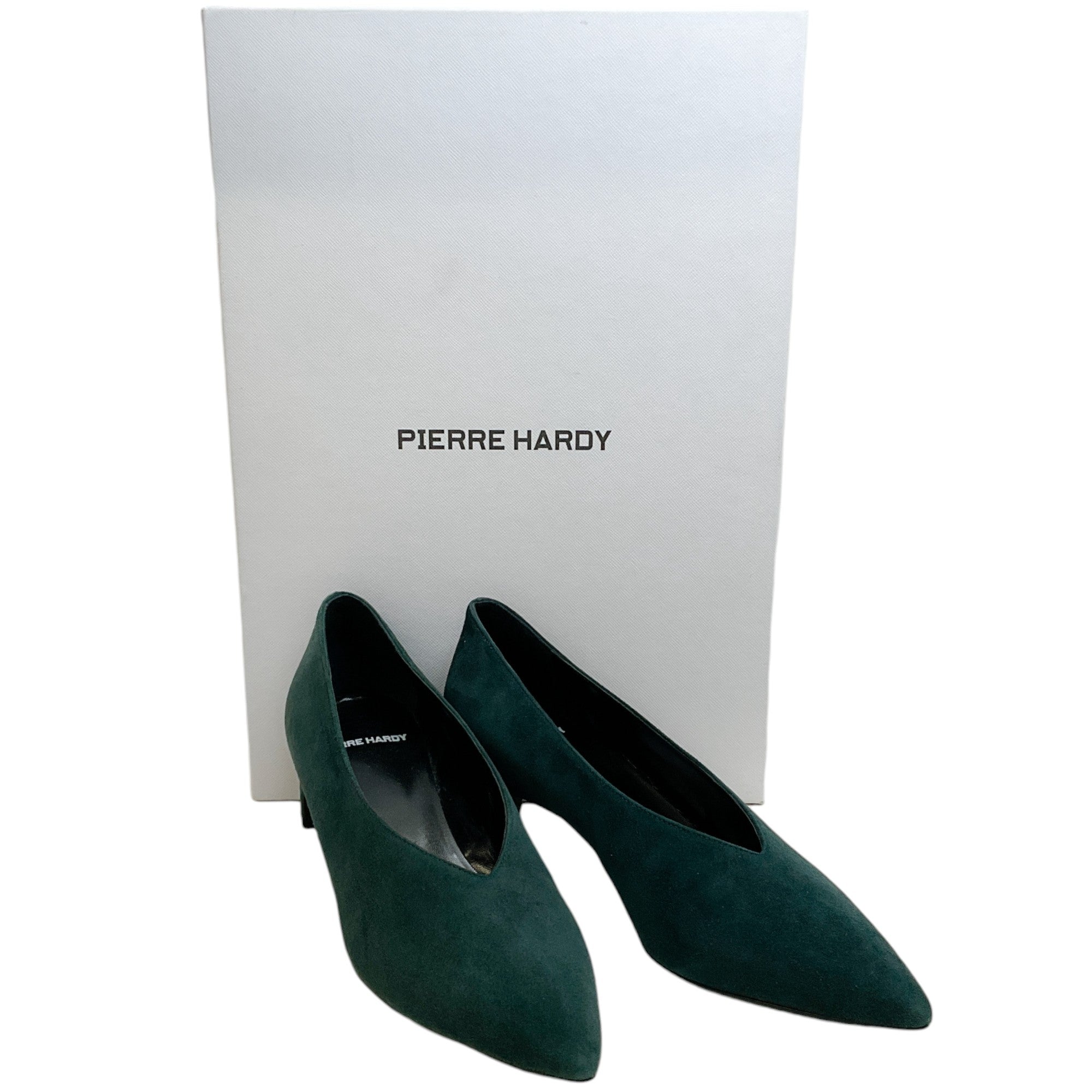 Pierre Hardy Petrol Suede Diane Pumps