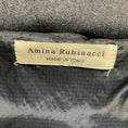 Load image into Gallery viewer, Amina Rubinacci Blue Quilted Zip Front Wool Puffer Coat with Fur Collar
