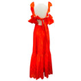 Load image into Gallery viewer, Self-Portrait Bright Orange Eyelet Maxi Dress
