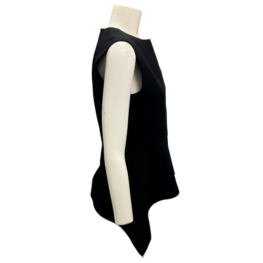 Louis Vuitton Black Monogram Trimmed Sleeveless Peplum Top