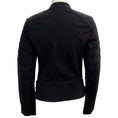 Load image into Gallery viewer, 3.1 Phillip Lim Black Cotton Sculpted Moto Jacket
