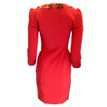 Load image into Gallery viewer, Moschino Couture Red Leopard Print Trimmed Crepe Dress
