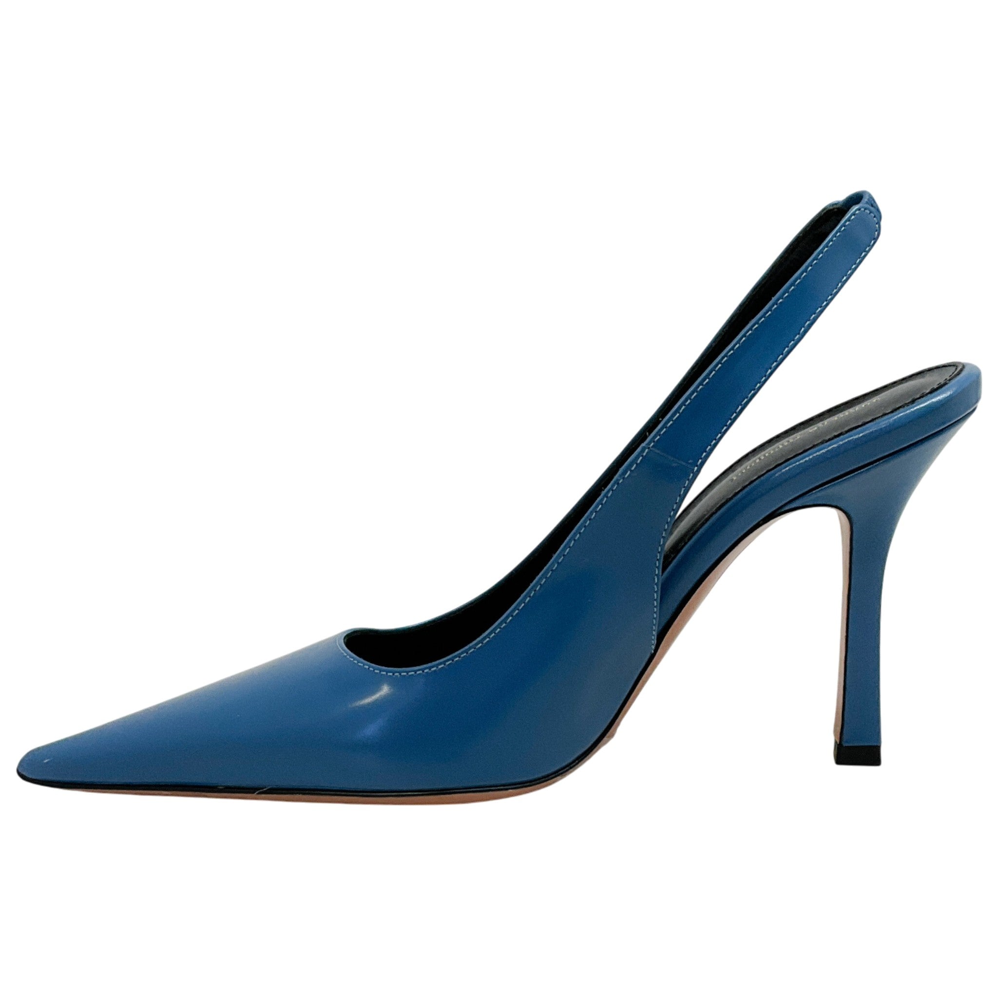 Scanlan Theodore Blue Leather Slingback Pumps
