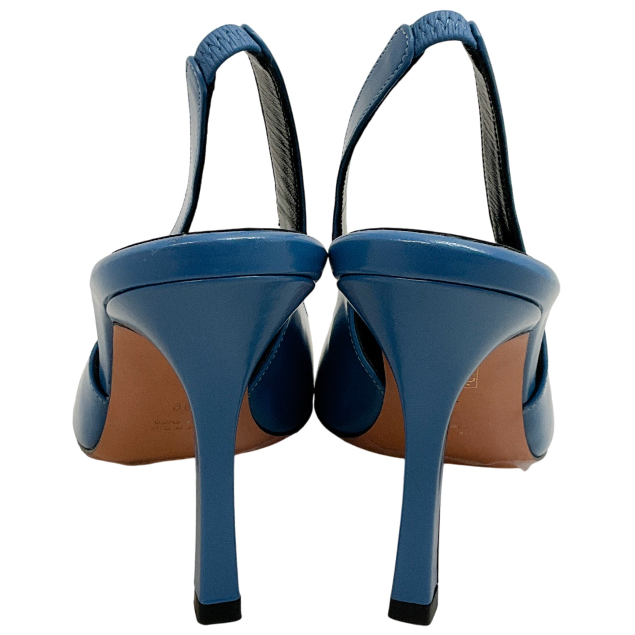 Scanlan Theodore Blue Leather Slingback Pumps