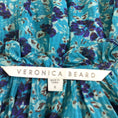Load image into Gallery viewer, Veronica Beard Turquoise Brynlee Silk Gardenia Midi Dress
