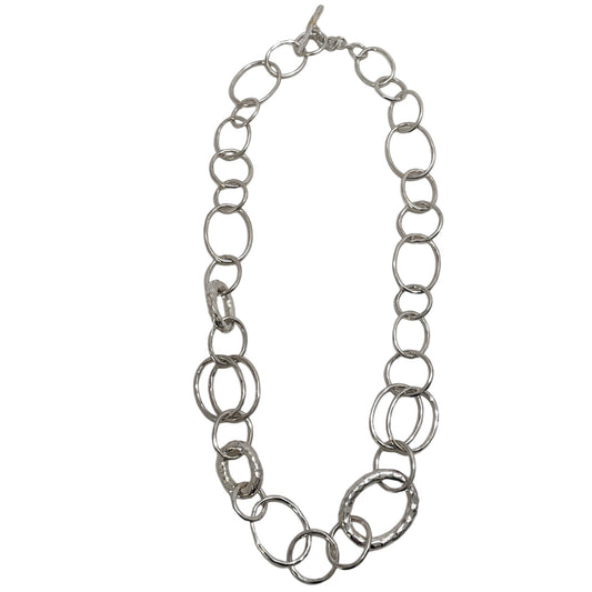 Ippolita Sterling Silver Short Hammered Bastille Necklace