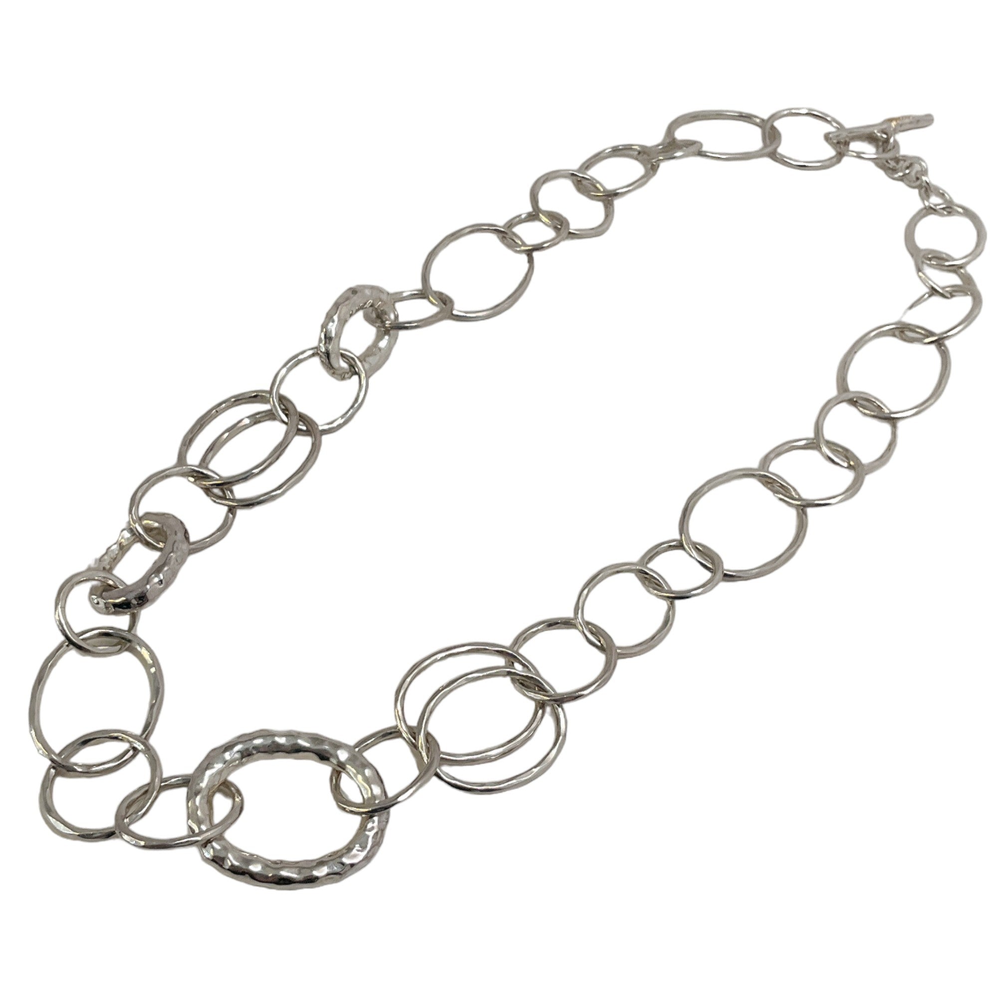 Ippolita Sterling Silver Short Hammered Bastille Necklace