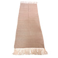 Load image into Gallery viewer, Loro Piana Light Pink Fringed Herringbone Patterned Baby Cashmere Long Scarf
