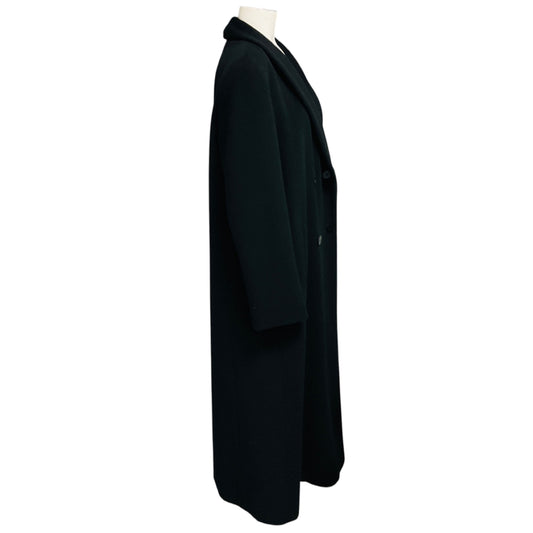 Giorgio Armani Vintage Black Long Wool and Cashmere Coat