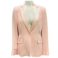 Load image into Gallery viewer, Kiton Light Pink Satin Trimmed Crepe Tuxedo Blazer
