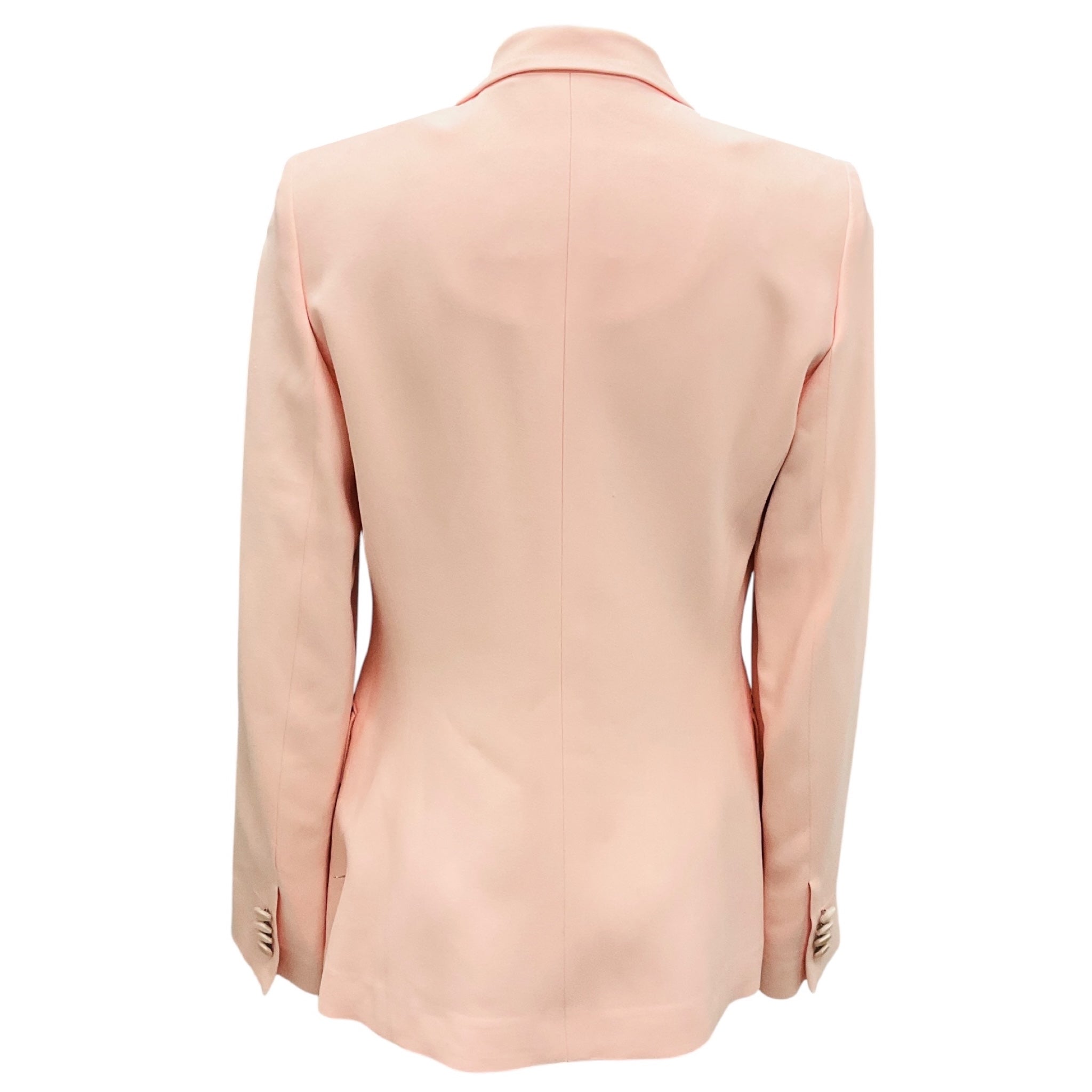Kiton Light Pink Satin Trimmed Crepe Tuxedo Blazer