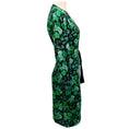 Load image into Gallery viewer, Diane Von Furstenberg Grape Leaf Black New Luella Wrap Dress
