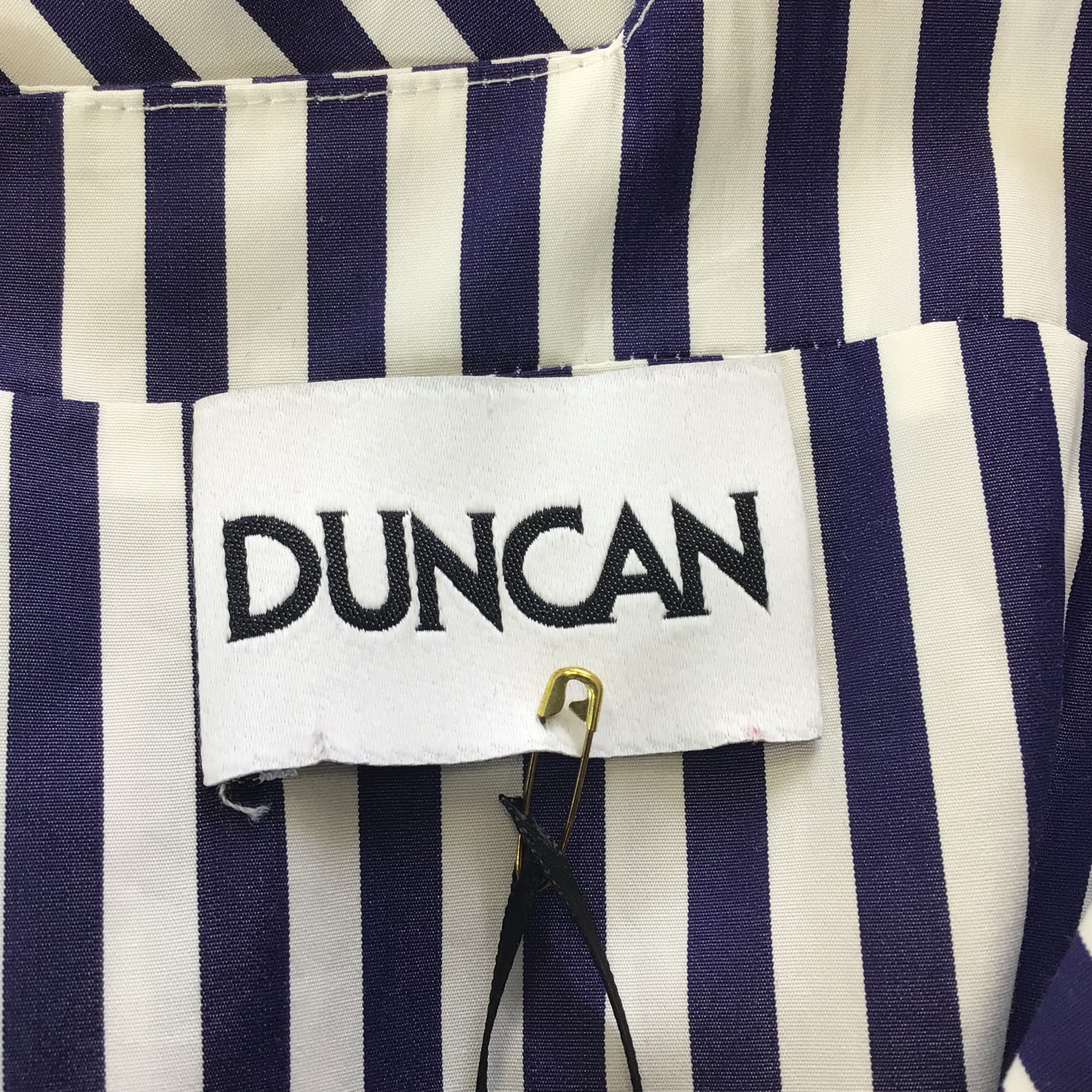 Duncan Blue / White Striped Stella Midi Dress