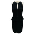 Load image into Gallery viewer, Prada Black Sleeveless Crepe Peplum Dress
