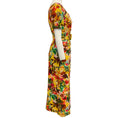 Load image into Gallery viewer, Saloni Yellow Floral Cotton Belted Bianca Midi Dress
