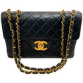 Load image into Gallery viewer, Chanel Vintage 1990's Black Jumbo Flap Bag
